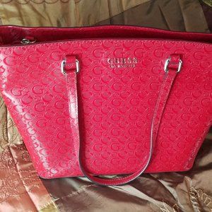 Guess Los Angeles Red Purse Bag Macy's Bolsa Tote